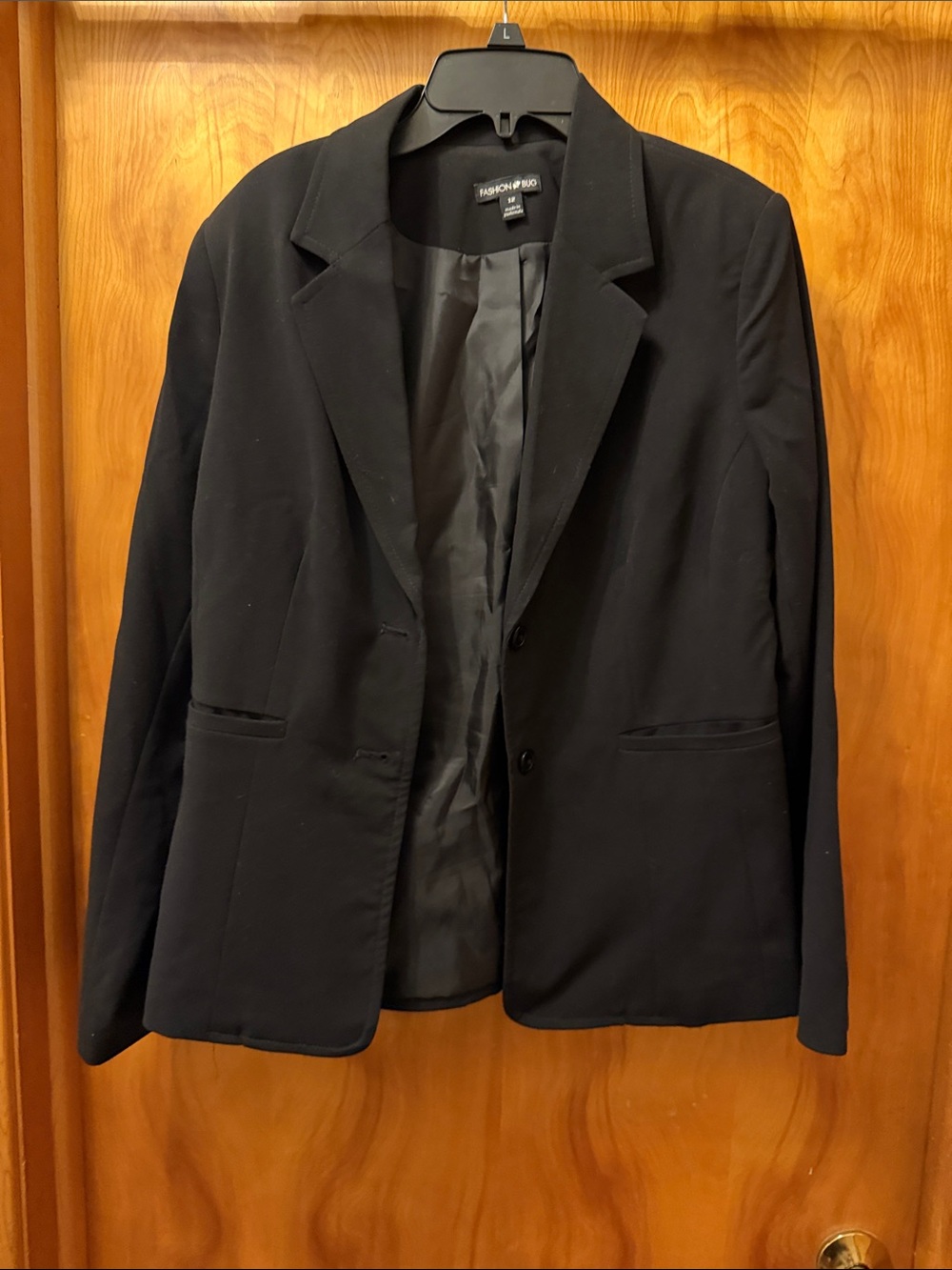 Fashion Bug Black Women's Tailored Blazer - Classic Notch Lapel